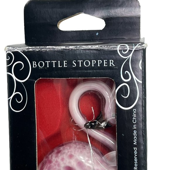 Sunset Vista Designs Flamingo Art Glass Wine Bottle Stopper 2010 Pink Bird - Picture 9 of 12